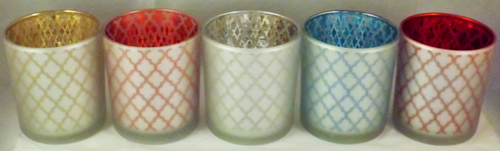 Shimmer Diamond Cup Candles