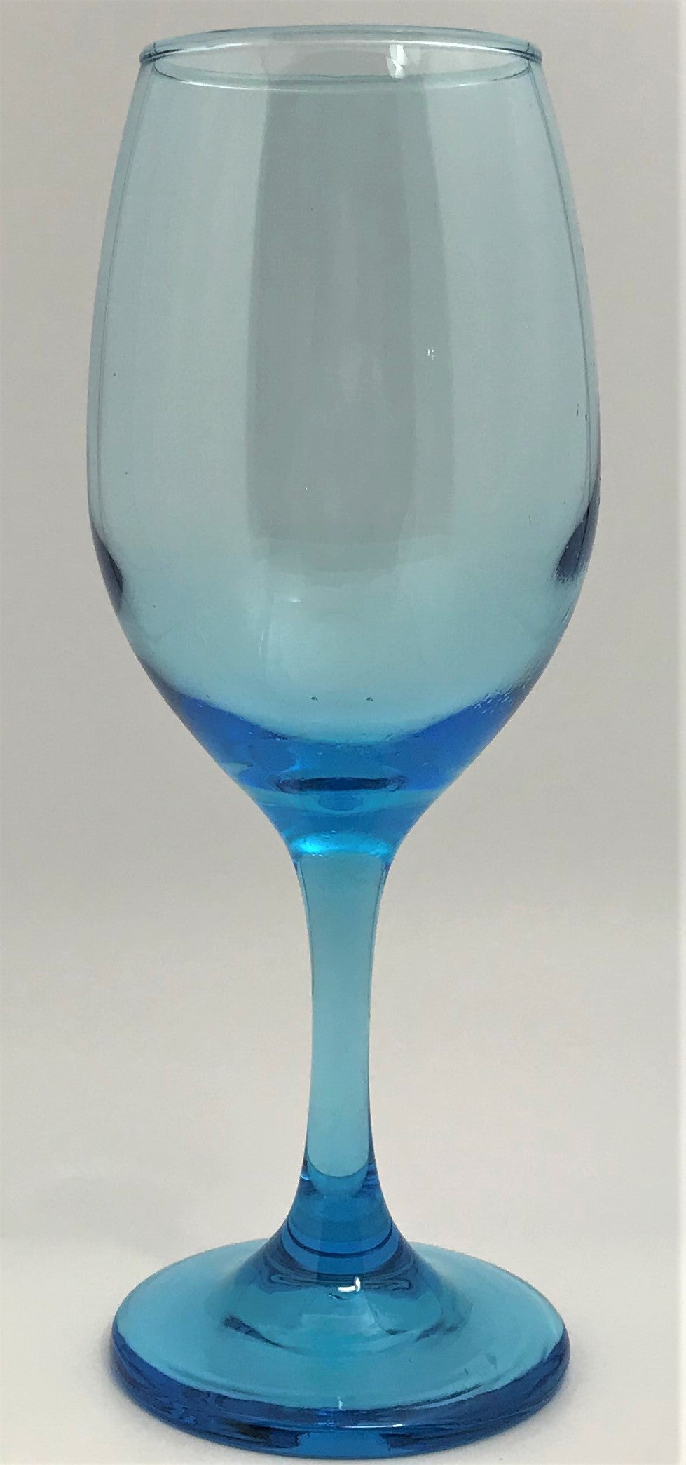 Blue Traditional Wineglass