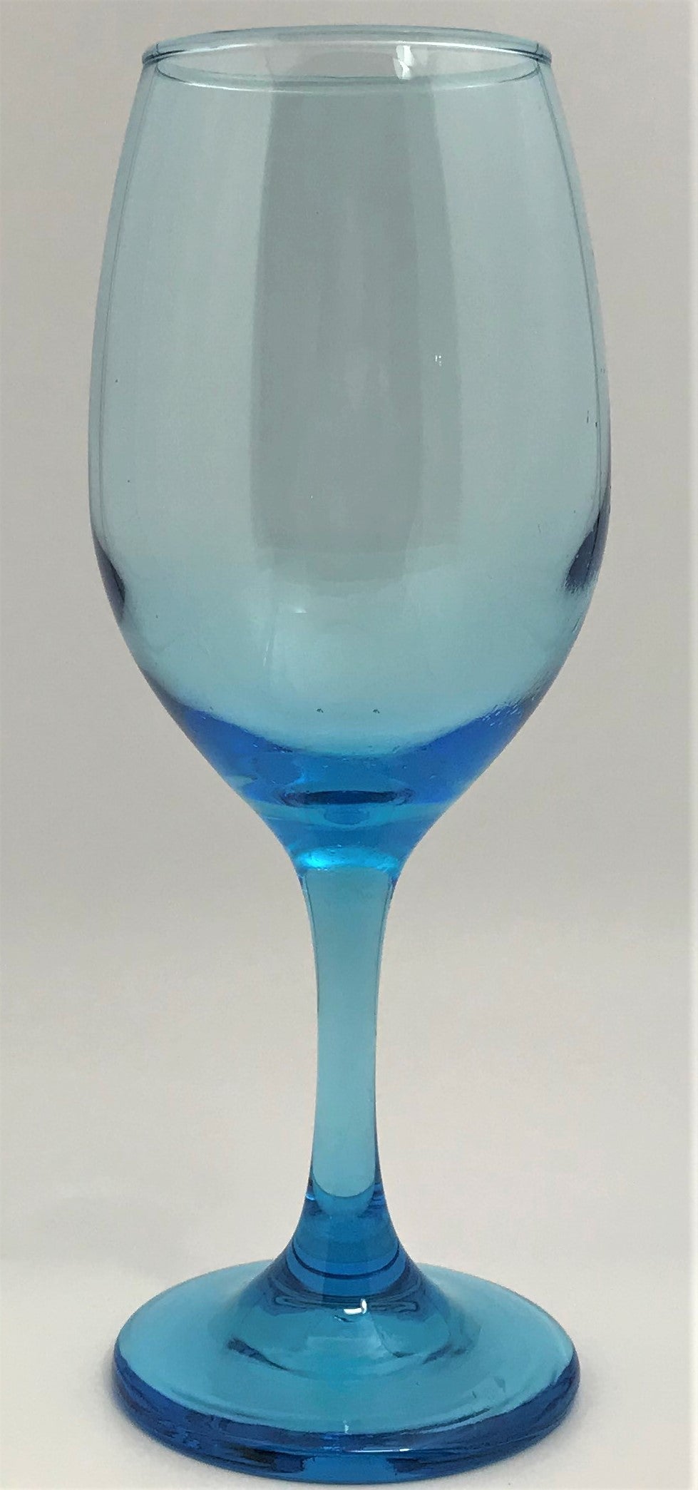 Blue Traditional Wineglass